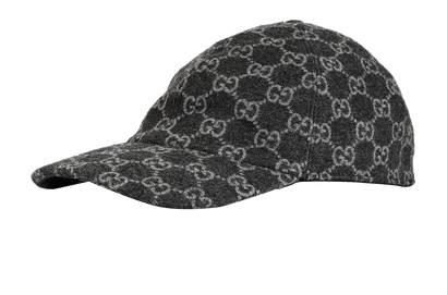 Gucci GG Baseball Cap, &pound;230, Accessories, Grey, Wool, Front view
