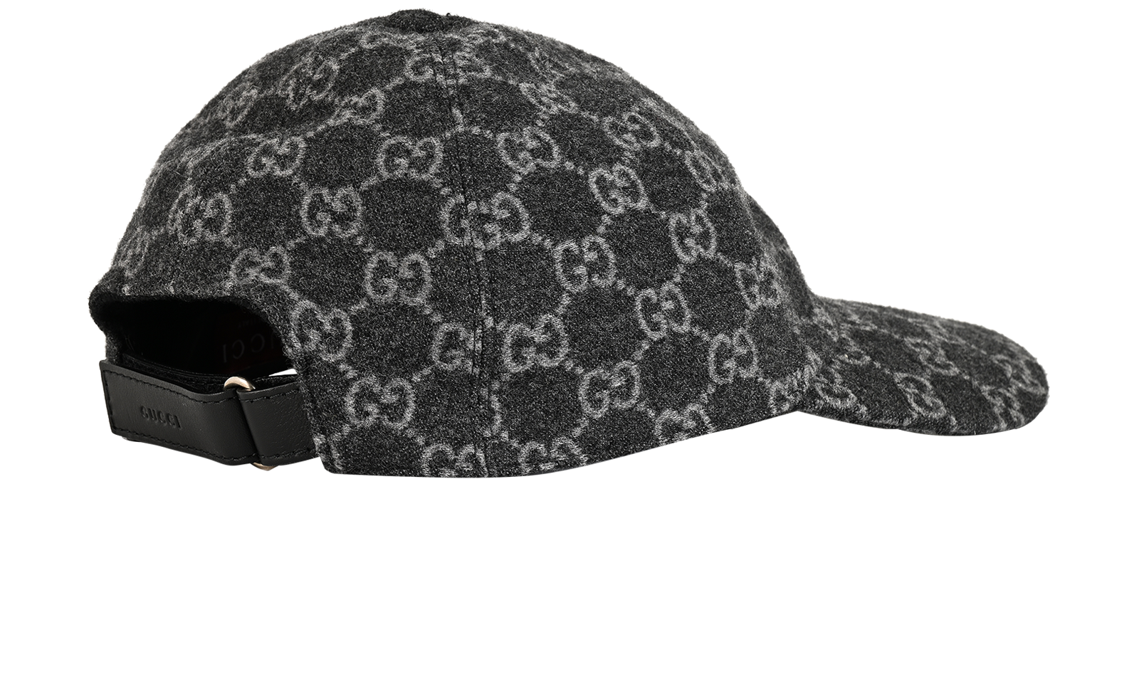 Gucci GG Baseball Cap, &pound;230, Accessories, Grey, Wool, Back view