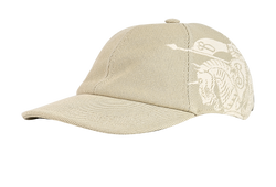 Burberry EKD Baseball Cap, Cotton, Beige, Sz L, DB, 3*
