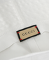 Gucci Logo Embroidered Bucket Hat, £155, Accessories, White, Cotton, Other view