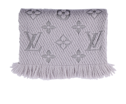 Louis Vuitton Logomania Long Scarf, Wool, Grey, 2*