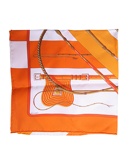 Hermes Clic Clac Pocket Square, front view