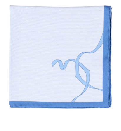 Cartier Square Scarf, &pound;180, Accessories, Blue, Silk, Front view