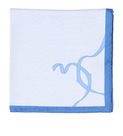 Cartier Square Scarf, Silk, Blue, B,  4*