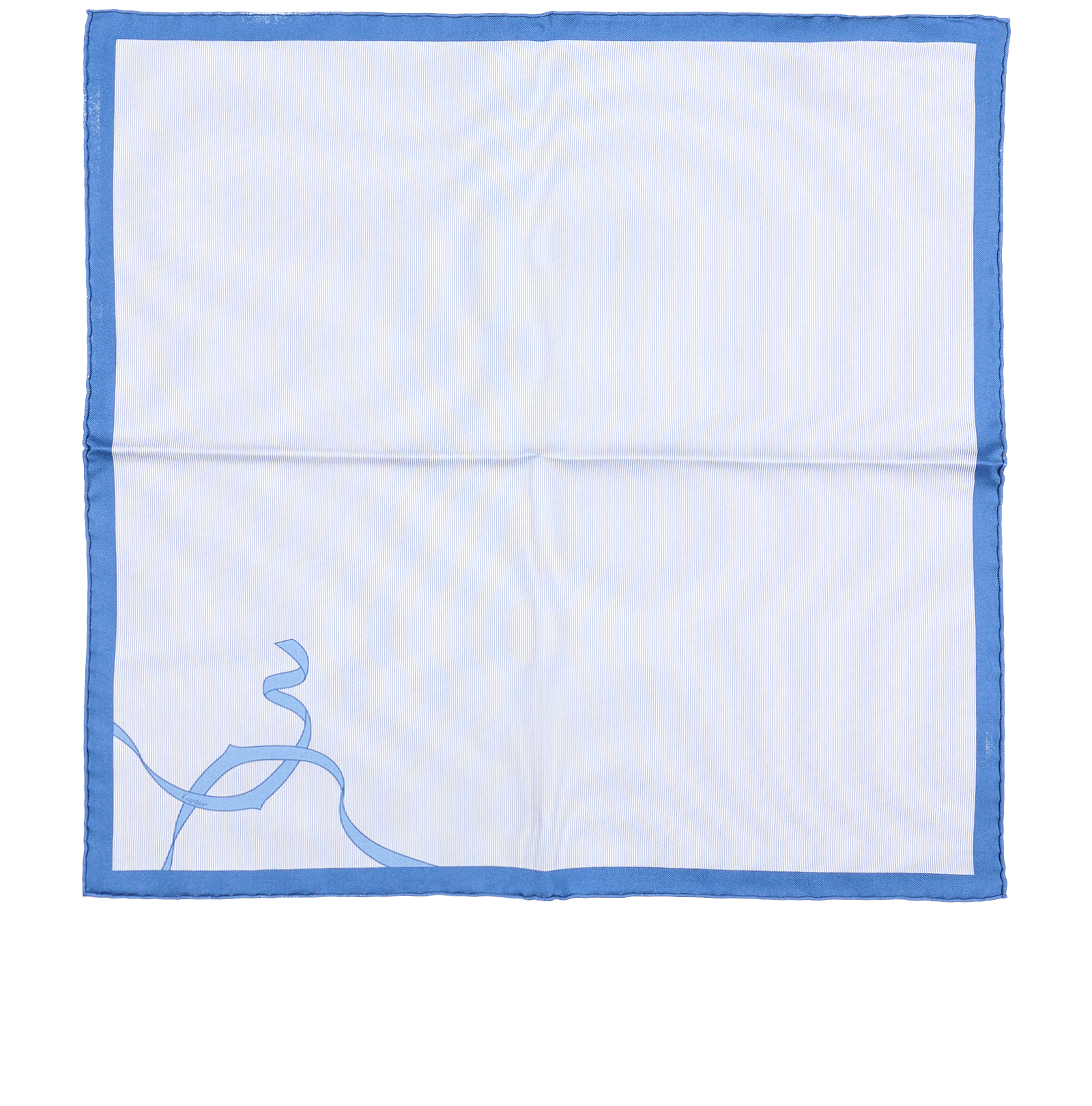 Cartier Square Scarf, &pound;180, Accessories, Blue, Silk, Back view