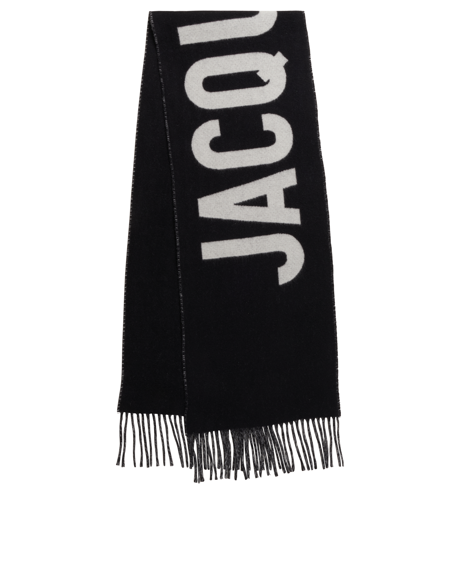 Jacquemus The Jacquemus Scarf, &pound;90, Accessories, Black, Wool, Back view