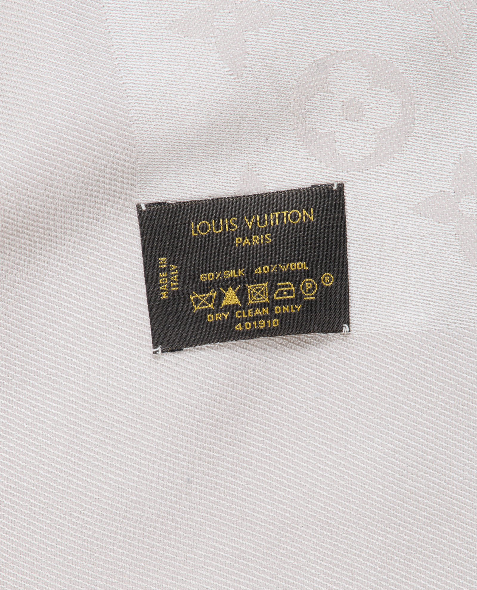 Louis Vuitton Monogram Classic Shawl, &pound;250, Accessories, Grey, Silk/Wool, Other view