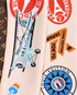 Louis Vuitton World Tour Sticker Bandeau, &pound;110, Accessories, Brown/Pink, Silk, Other view