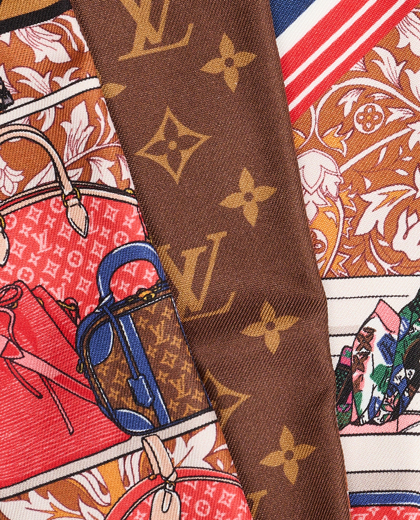 Louis vuitton Monogram Prive Bandeau, &pound;110, Accessories, Brown, Silk, Other view
