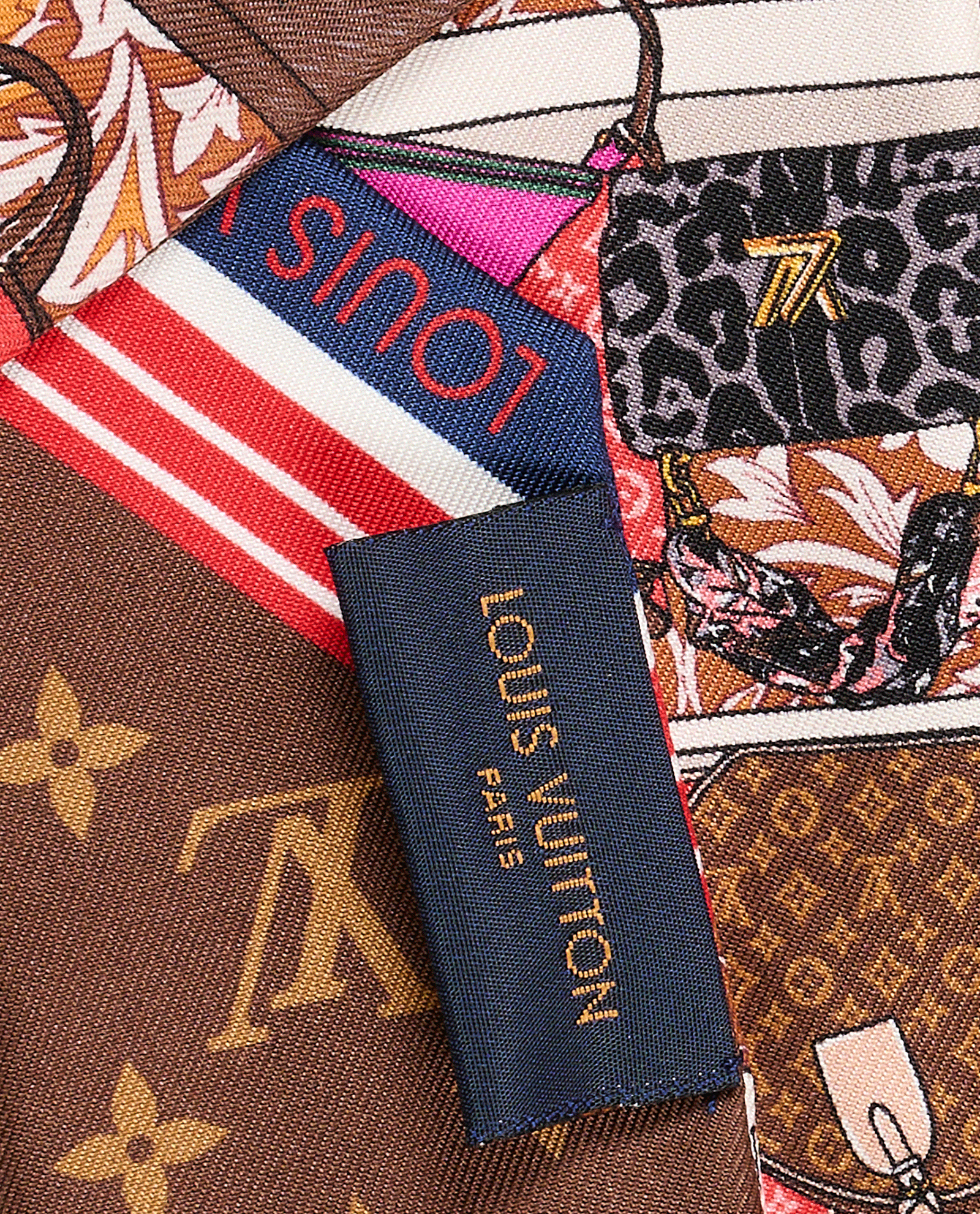 Louis vuitton Monogram Prive Bandeau, &pound;110, Accessories, Brown, Silk, Other view