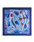 Hermes Ceramique Ottomane Carre 90, &pound;250, Accessories, Blue, Silk, Back view