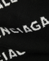 Balenciaga Allover Logo Reversible Scarf, &pound;110, Accessories, Black/White, Wool, Other view