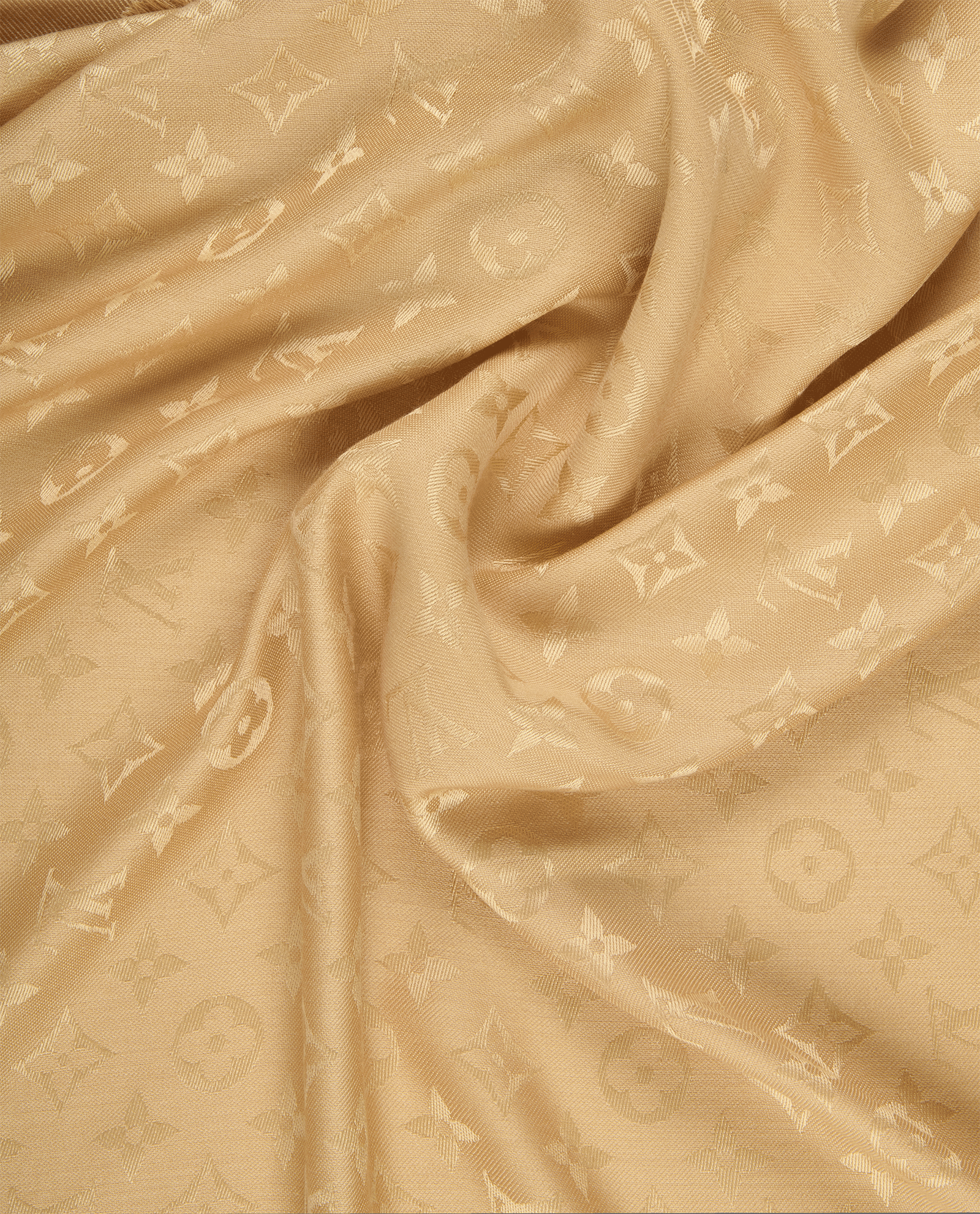 Louis Vuitton Monogram Shawl, &pound;220, Accessories, Beige, Silk, Other view