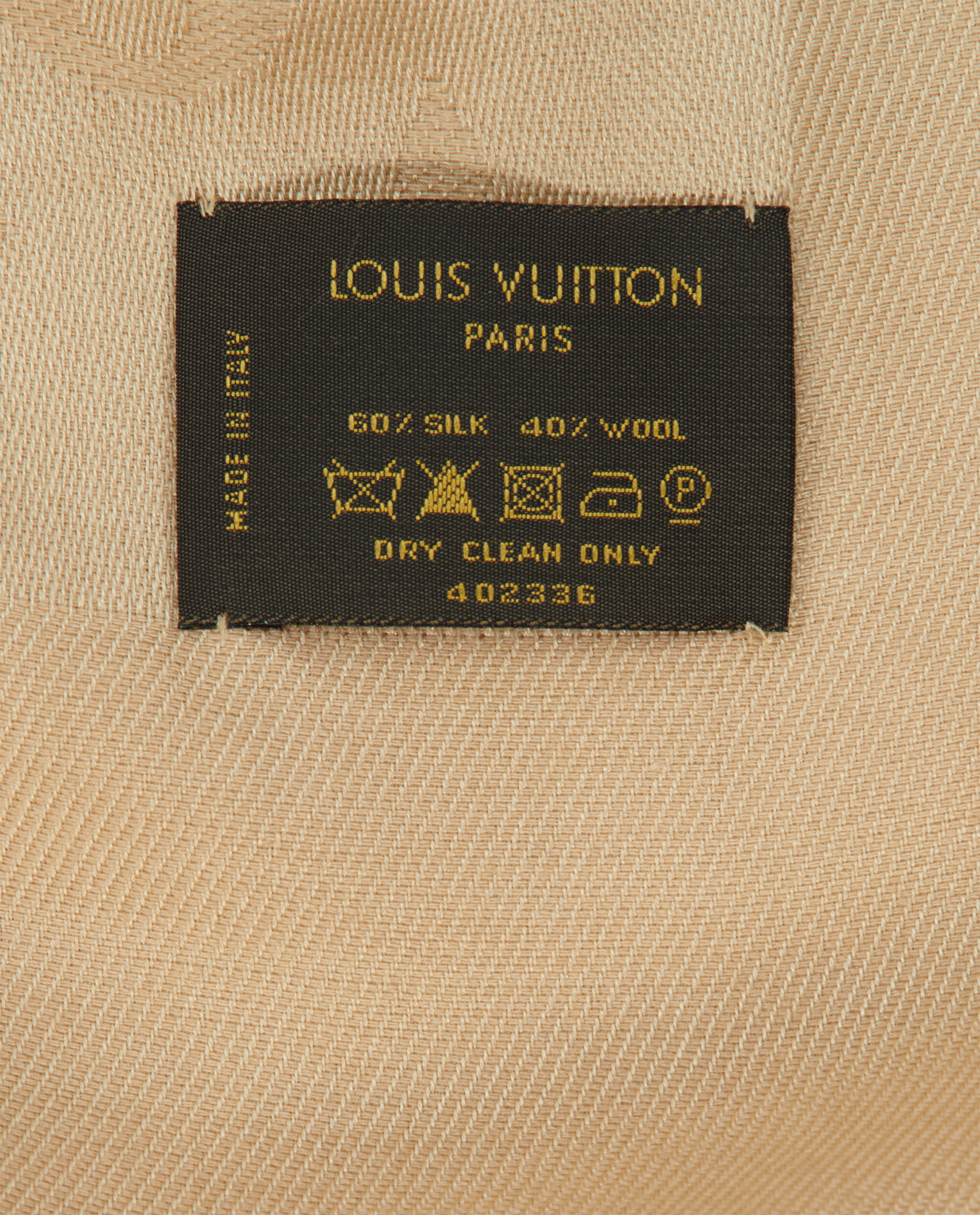 Louis Vuitton Monogram Shawl, &pound;220, Accessories, Beige, Silk, Other view