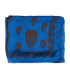 Alexander McQueen Skull Scarf, &pound;110, Accessories, Blue, Silk, Front view