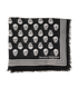 Alexander McQueen Skull Scarf, &pound;90, Accessories, Black/White, Modal, Front view