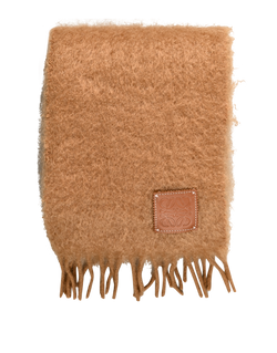 Loewe Anagram Scarf, Mohair/Wool, Tan, 3*