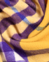 Burberry Washed Giant Check Scarf, £220, Accessories, Purple/Yellow, Cashmere, Other view