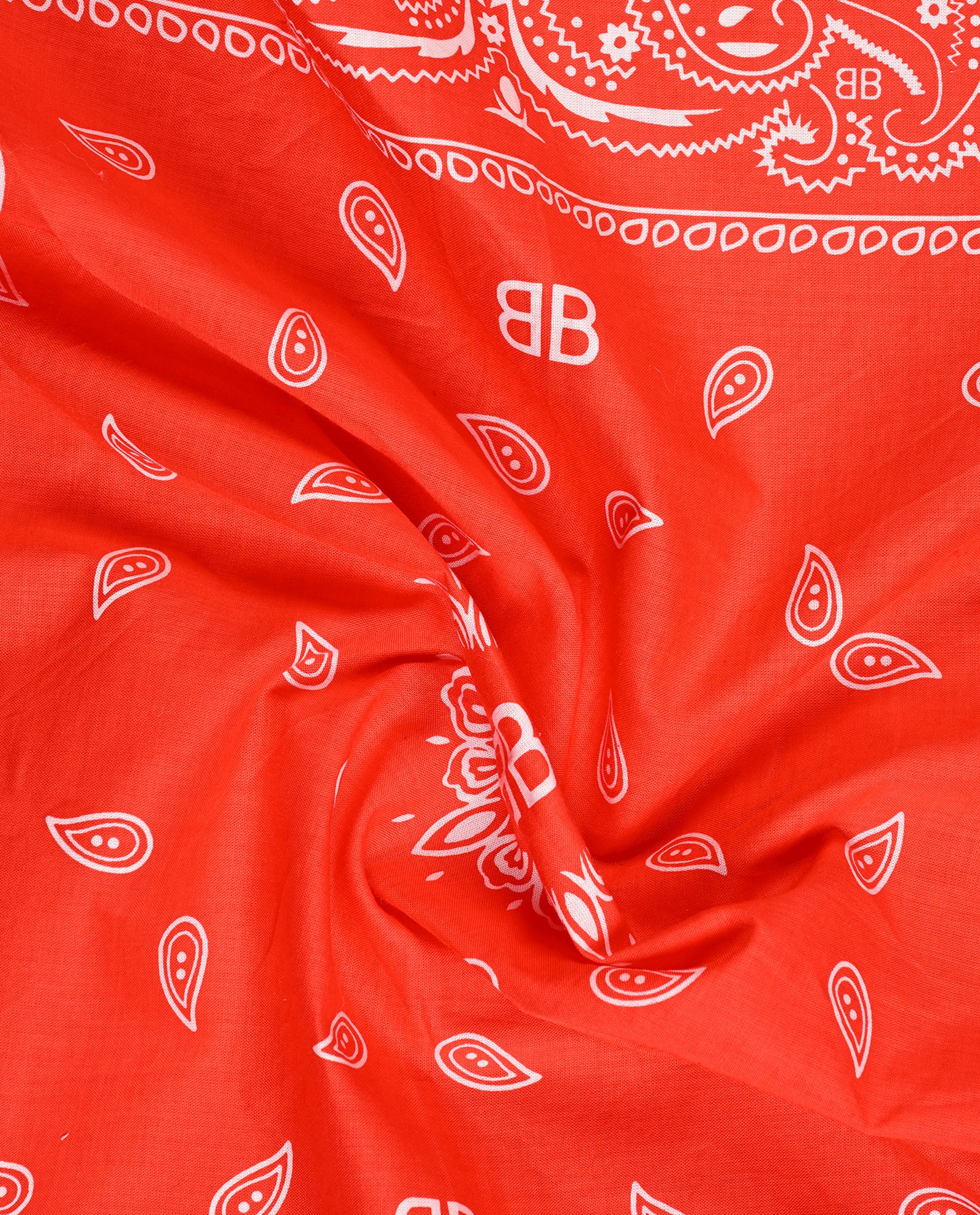 Balenciaga Bandana, &pound;70, Accessories, Red/White, Cotton, Other view