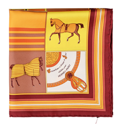 Hermes Couvertures Et Tenues De Jour Scarf, Silk, Orange, MIF, 2*