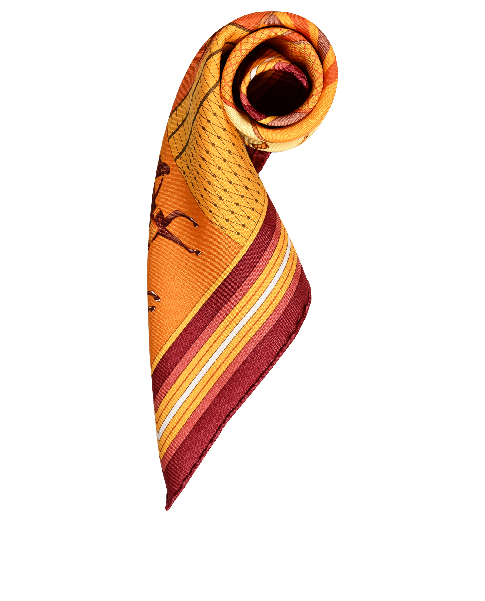 Hermes Couvertures Et Tenues De Jour Scarf, &pound;175, Accessories, Orange, Silk, Other view