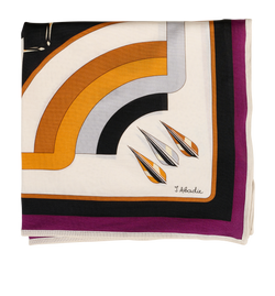 Hermes Arcs En Ciel Scarf, Silk, Blk/Multi, MIF, 3*