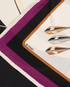Hermes Arcs En Ciel Scarf, &pound;275, Accessories, Black/Purple/White, Silk, Other view