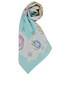 Chanel Square Scarf, £230, Accessories, Blue/White, Cotton, Other view