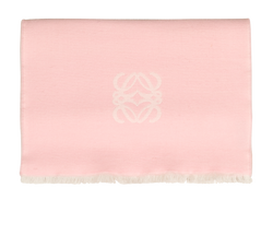 Loewe Anagram Scarf, Wool/Silk, Pink/Cream, MII,2 *
