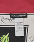 Dolce & Gabbana Rose Print Scarf, £240, Accessories, Black/Burgundy/White, Silk, Other view