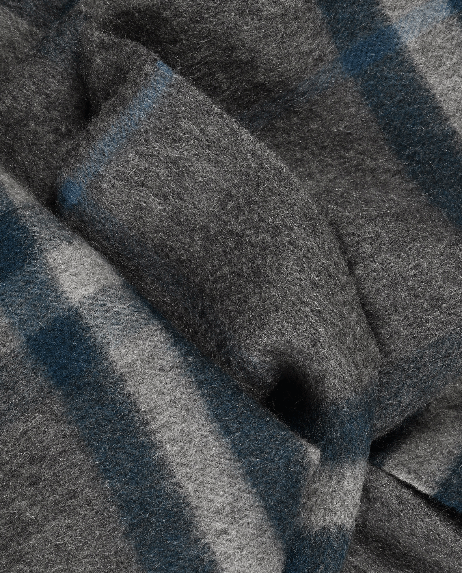 Burberry Check Scarf, &pound;160, Accessories, Blue/Grey, Cashmere, Other view