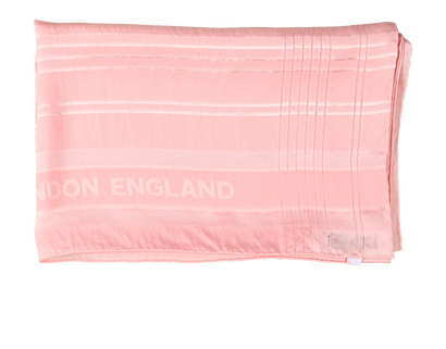 Burberry TB Monogram Scarf, &pound;250, Accessories, Pink, Silk, Front view