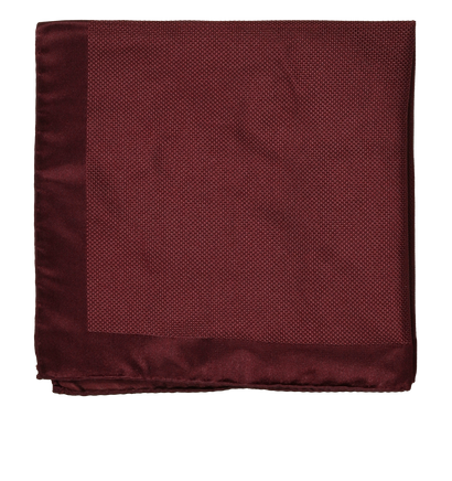 Alexander McQueen Pocket Square, &pound;60, Accessories, Burgundy, Silk, Front view