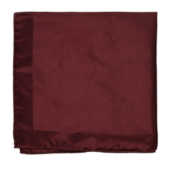 Alexander McQueen Pocket Square, Silk, Burgundy, MII, 2*
