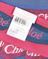 Chloe Graphic Bandeau Scarf, &pound;80, Accessories, Blue/Pink, Silk, Other view
