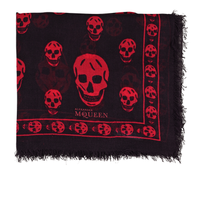 Alexander McQueen Skull Scarf, &pound;90, Accessories, Pink, Modal/Silk, Front view