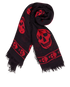 Alexander McQueen Skull Scarf, &pound;90, Accessories, Pink, Modal/Silk, Other view