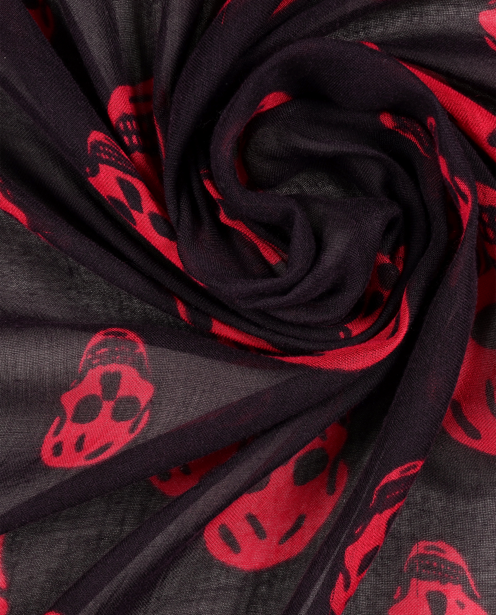 Alexander McQueen Skull Scarf, &pound;90, Accessories, Pink, Modal/Silk, Other view