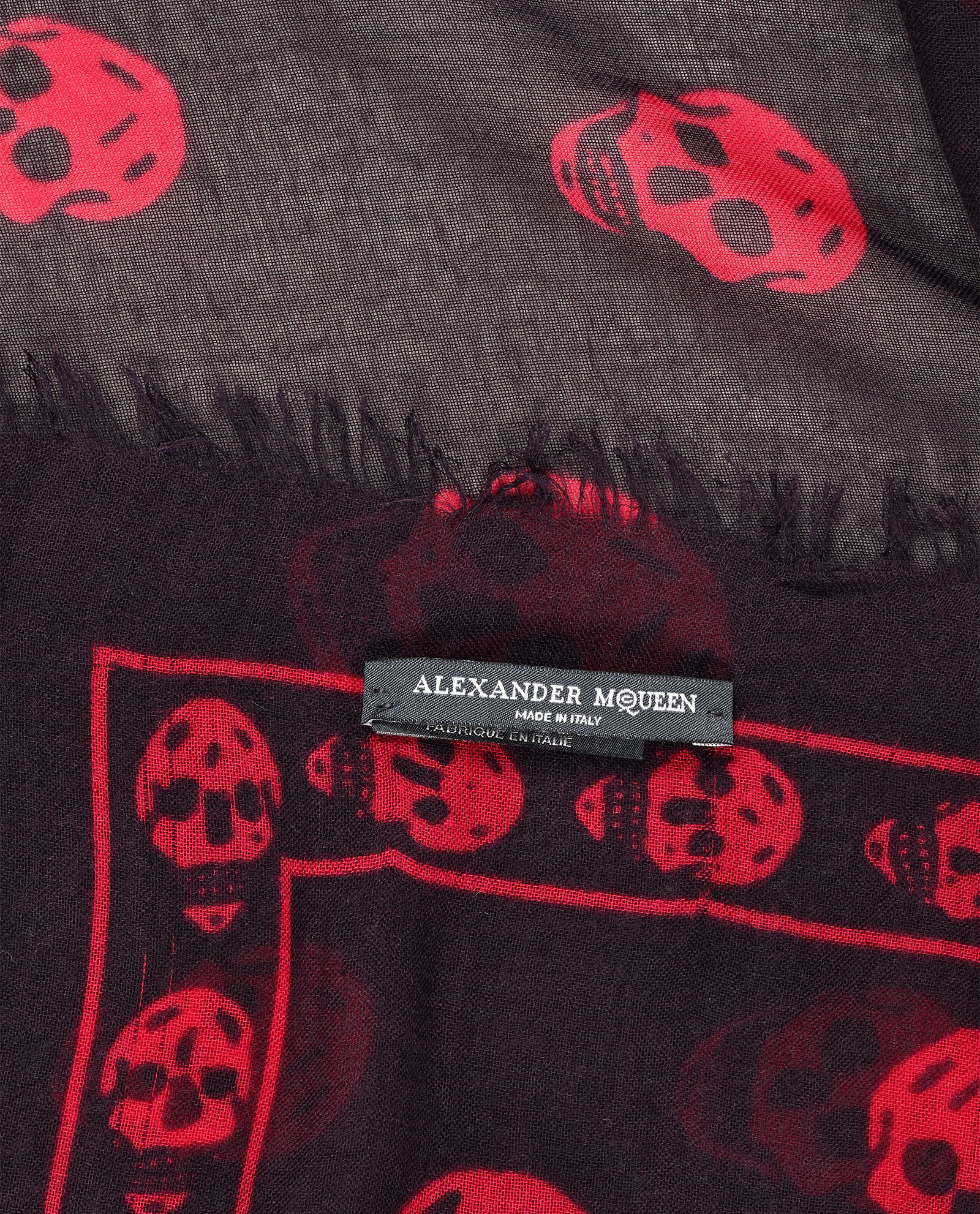 Alexander McQueen Skull Scarf, &pound;90, Accessories, Pink, Modal/Silk, Other view