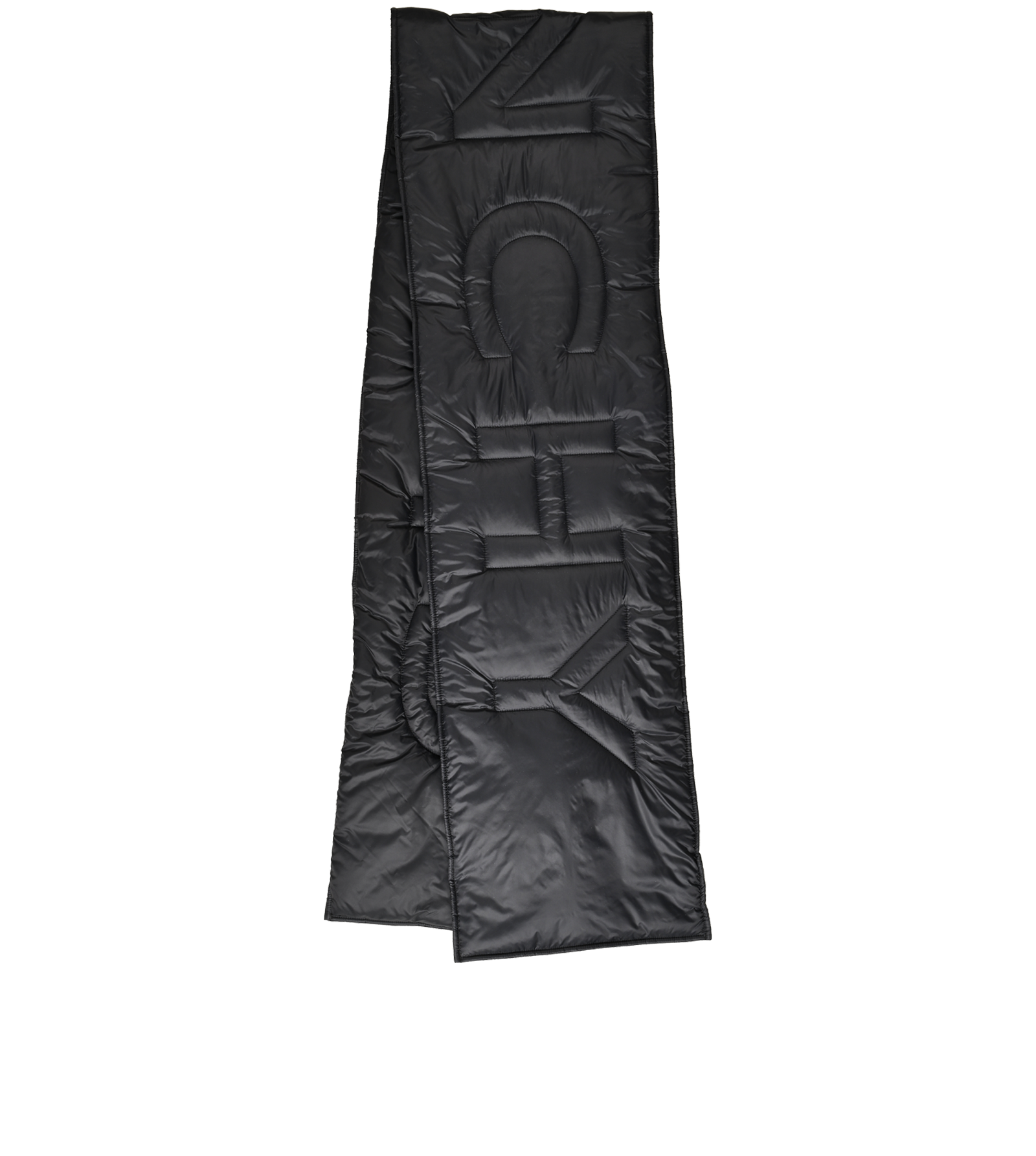Givenchy Logo Puffer Scarf, &pound;120, Accessories, Black, Polyester (Polymer), Back view