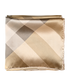 Burberry Check Square Scarf, &pound;150, Accessories, Gold, Silk, Front view