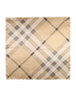 Burberry Check Square Scarf, &pound;150, Accessories, Gold, Silk, Back view