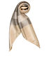 Burberry Check Square Scarf, &pound;150, Accessories, Gold, Silk, Other view