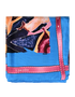 Hermes J'Aime Mon Carre Scarf, &pound;220, Accessories, Blue/Burgundy, Silk, Front view