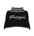 Palm Angels Embroidered Desert Logo Neck Warmer, &pound;95, Accessories, Black, Acrylic Plastic, Front view