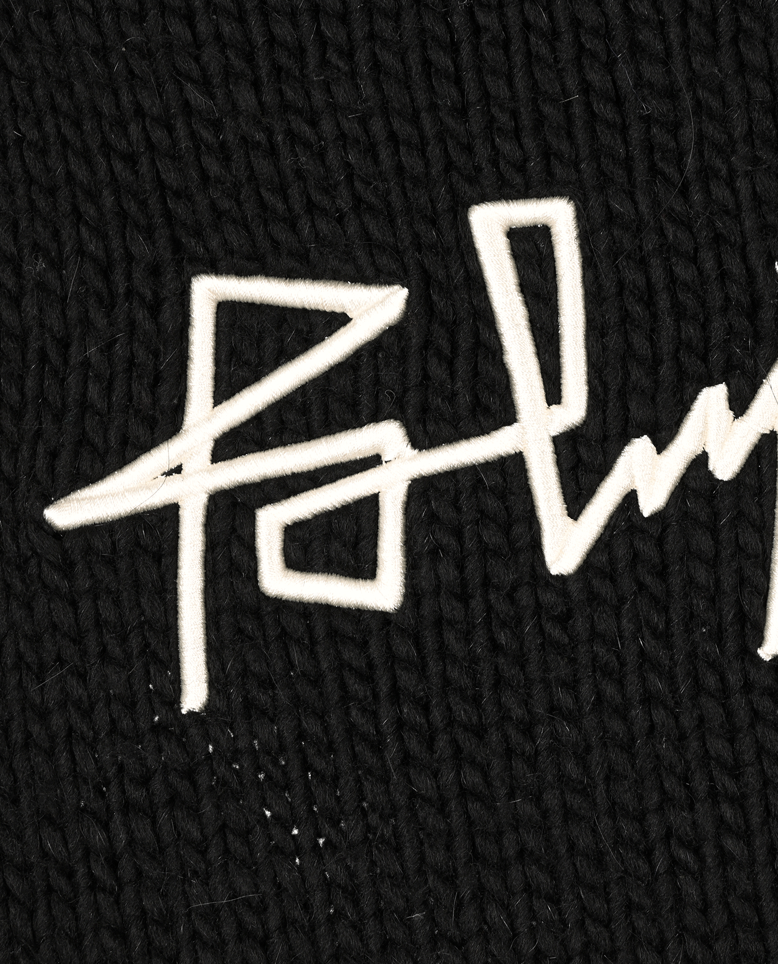 Palm Angels Embroidered Desert Logo Neck Warmer, &pound;95, Accessories, Black, Acrylic Plastic, Other view