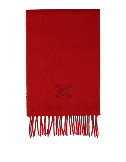 Celine Triomphe Scarf, Cashmere, Red, MII, 2*