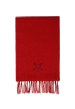 Celine Triomphe Scarf, &pound;220, Accessories, Red, Cashmere, Front view