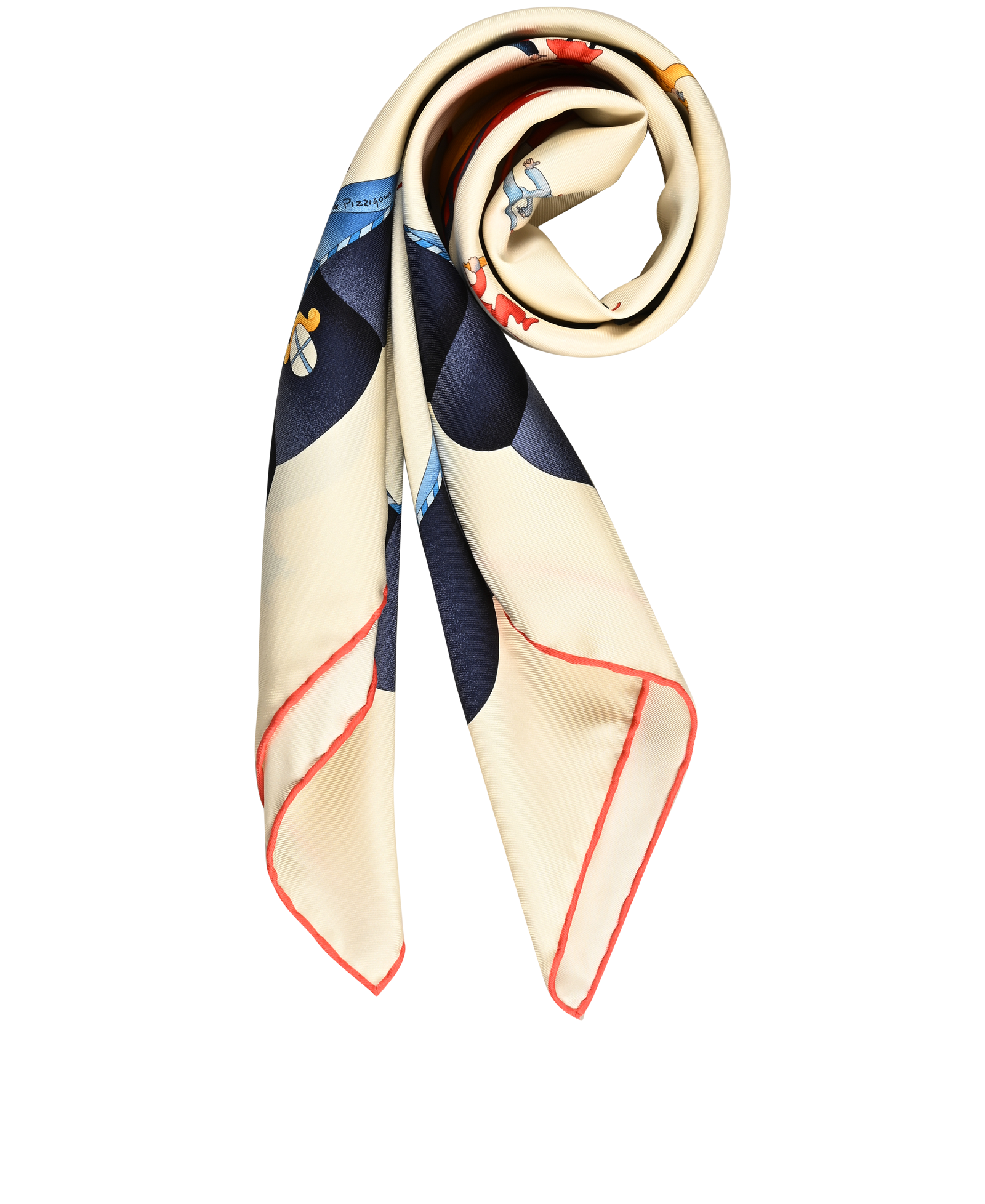 Bulgari Jesters Scarf, &pound;220, Accessories, Cream, Silk, Other view