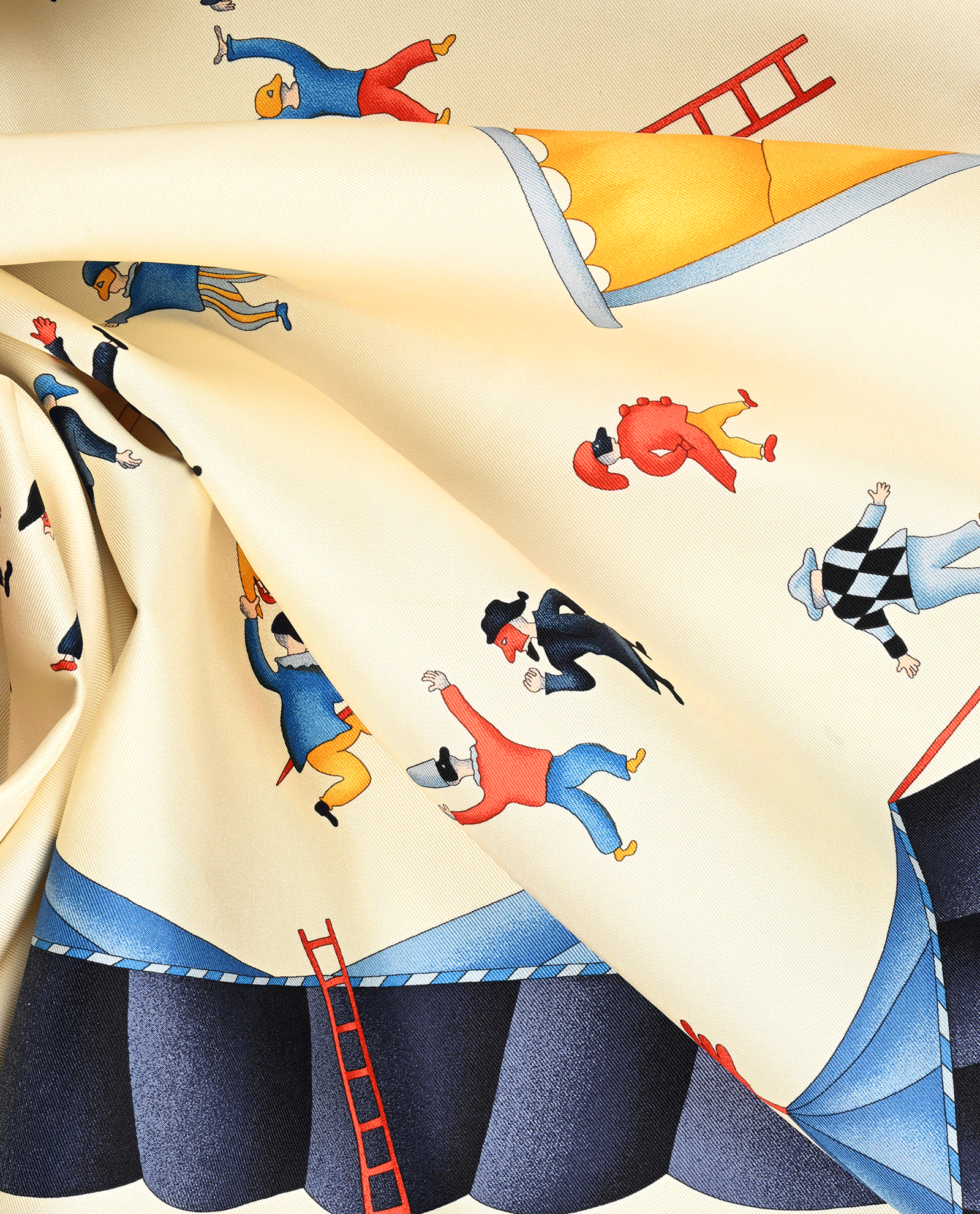 Bulgari Jesters Scarf, &pound;220, Accessories, Cream, Silk, Other view